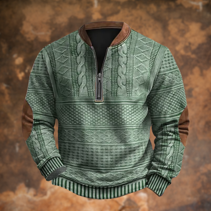 Casual Gebreide Trui met Ritsdetail