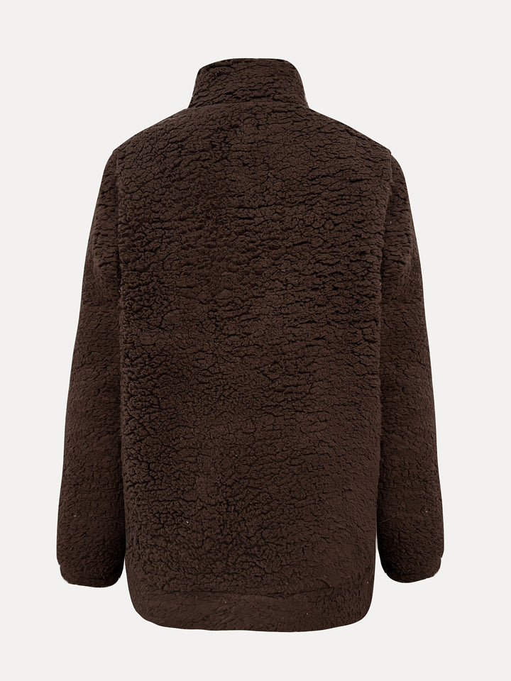 Warme Teddy Jas / Trui met Rits