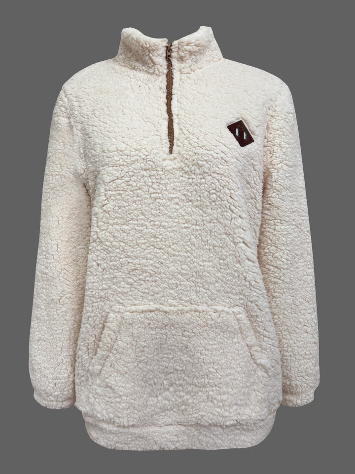 Warme Teddy Jas / Trui met Rits