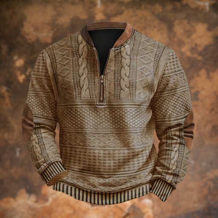 Casual Gebreide Trui met Ritsdetail