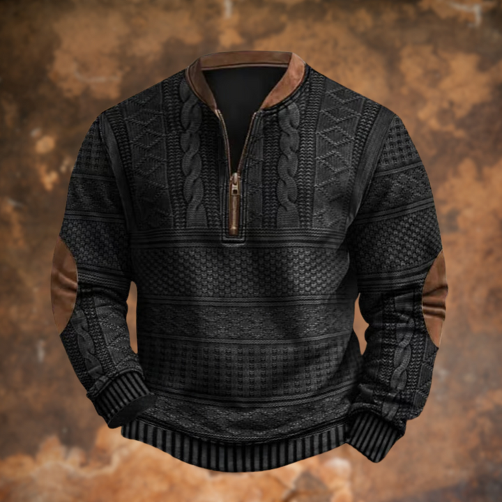 Casual Gebreide Trui met Ritsdetail