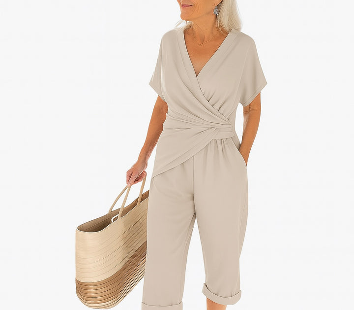 Novalie | Luxe Draped Waist Jumpsuit