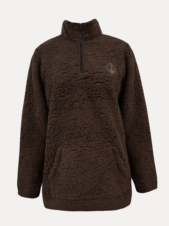 Warme Teddy Jas / Trui met Rits