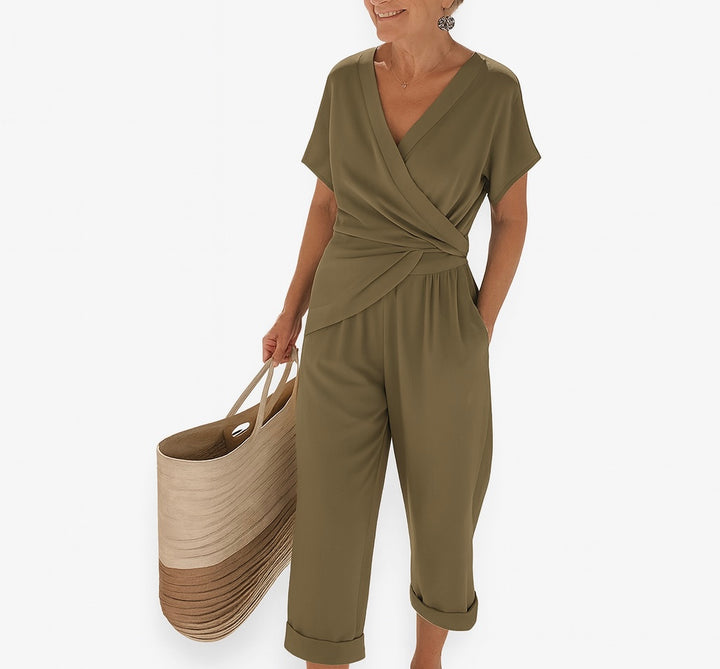 Novalie | Luxe Draped Waist Jumpsuit