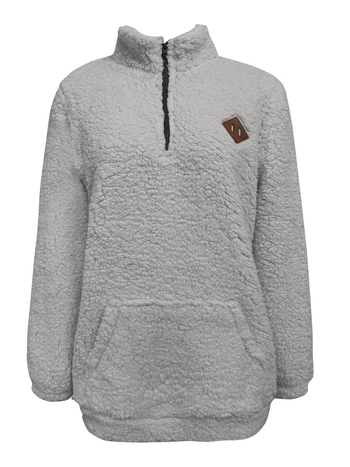 Warme Teddy Jas / Trui met Rits