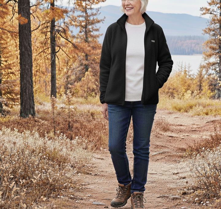 Elowen | Soft Fleece Zip-Up Jacket