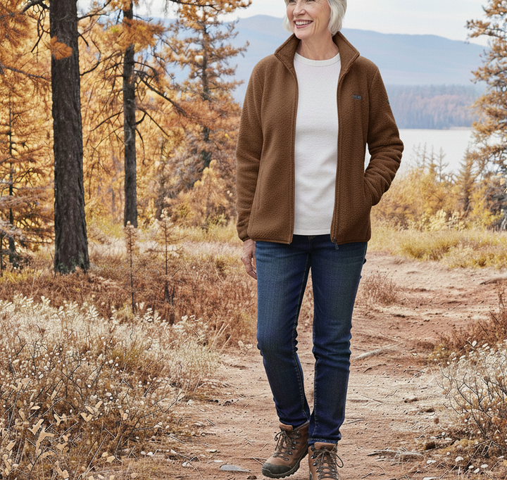 Elowen | Soft Fleece Zip-Up Jacket