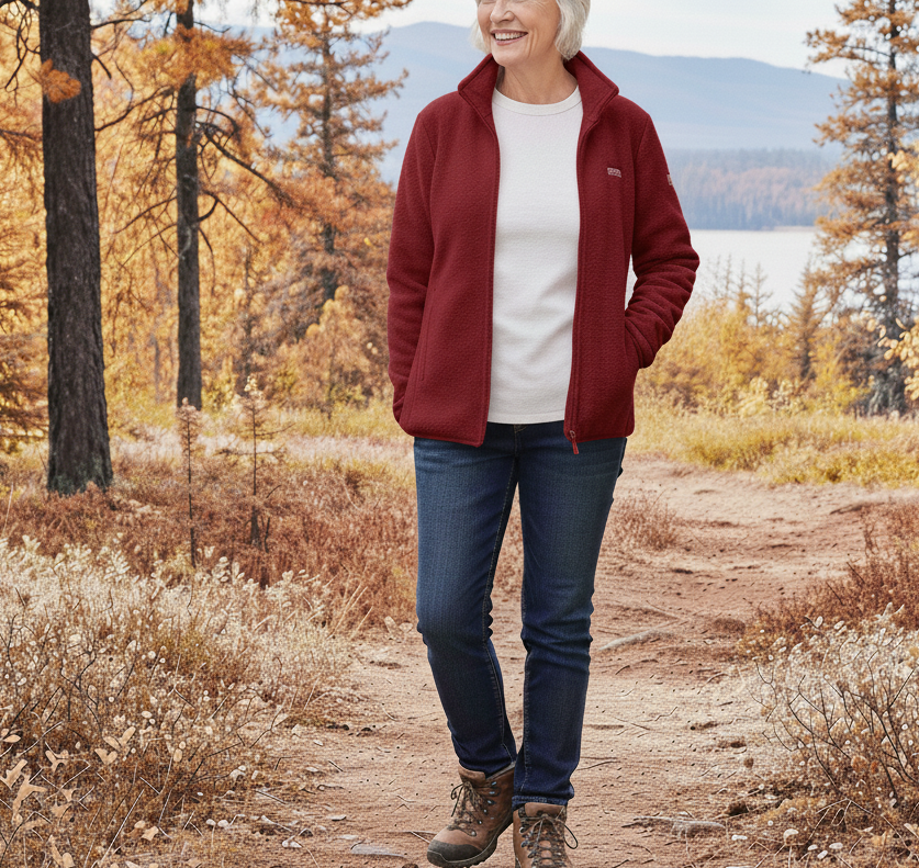 Elowen | Soft Fleece Zip-Up Jacket