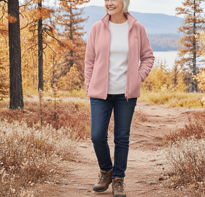 Elowen | Soft Fleece Zip-Up Jacket