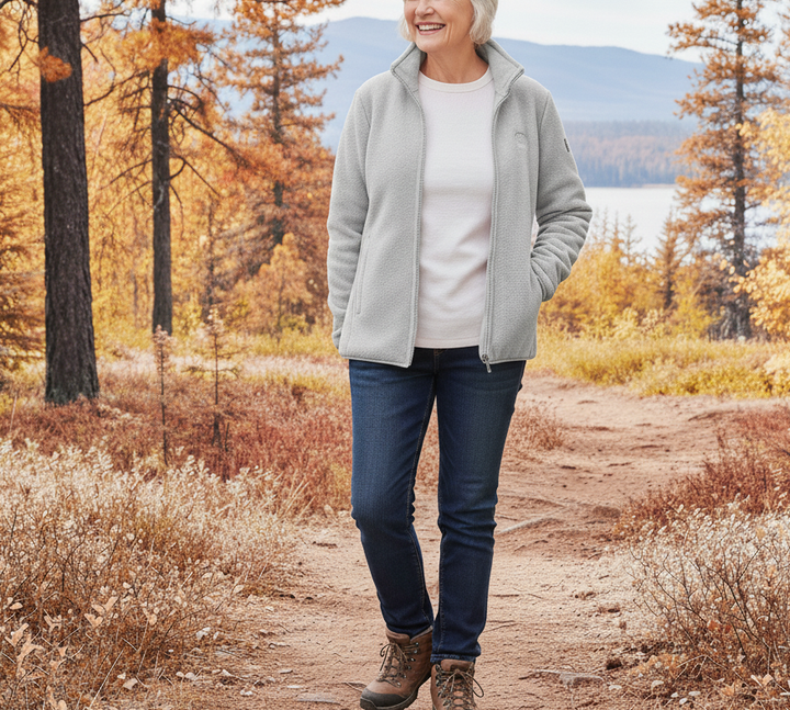 Elowen | Soft Fleece Zip-Up Jacket