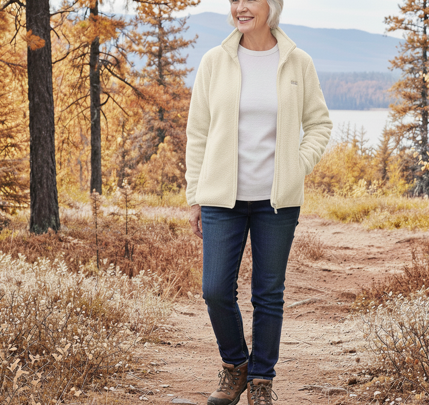 Elowen | Soft Fleece Zip-Up Jacket