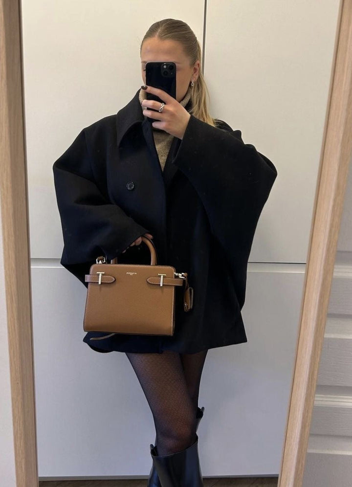 Oversized Dames Wolmix Mantel
