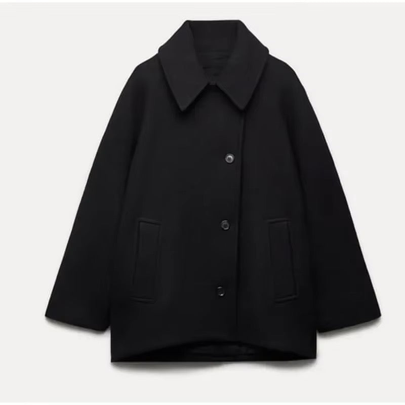 Oversized Dames Wolmix Mantel