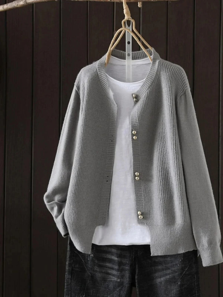 Coralie | Pearl-Button Cardigan