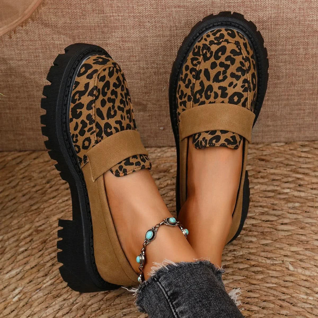 Averra | Leopard Print Comfort Loafers
