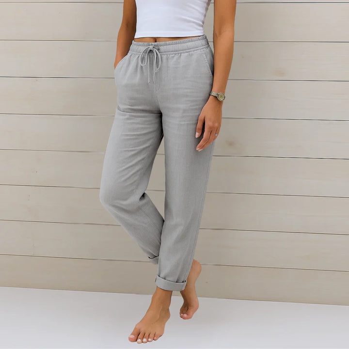 Comfortabele Linnen Stretchbroek