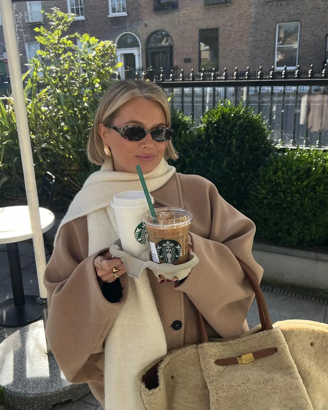 Oversized Dames Wolmix Mantel