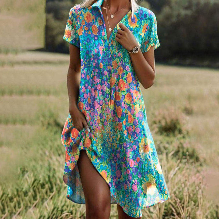 Zomerse Boho Jurk met Bloemenprint